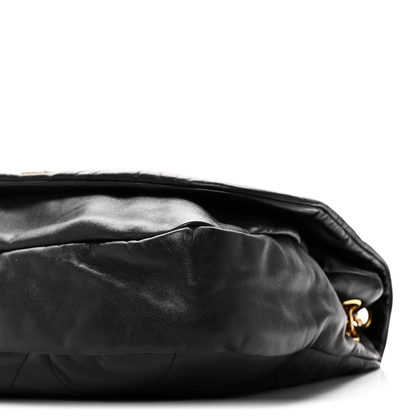 Saint Laurent Lambskin Matelasse Monogram Large Jamie 4.3 Shoulder Bag Black