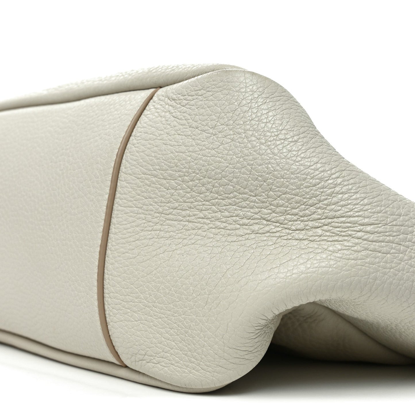 Saint Laurent Grained Deerskin Bea Tote Blanc Vintage