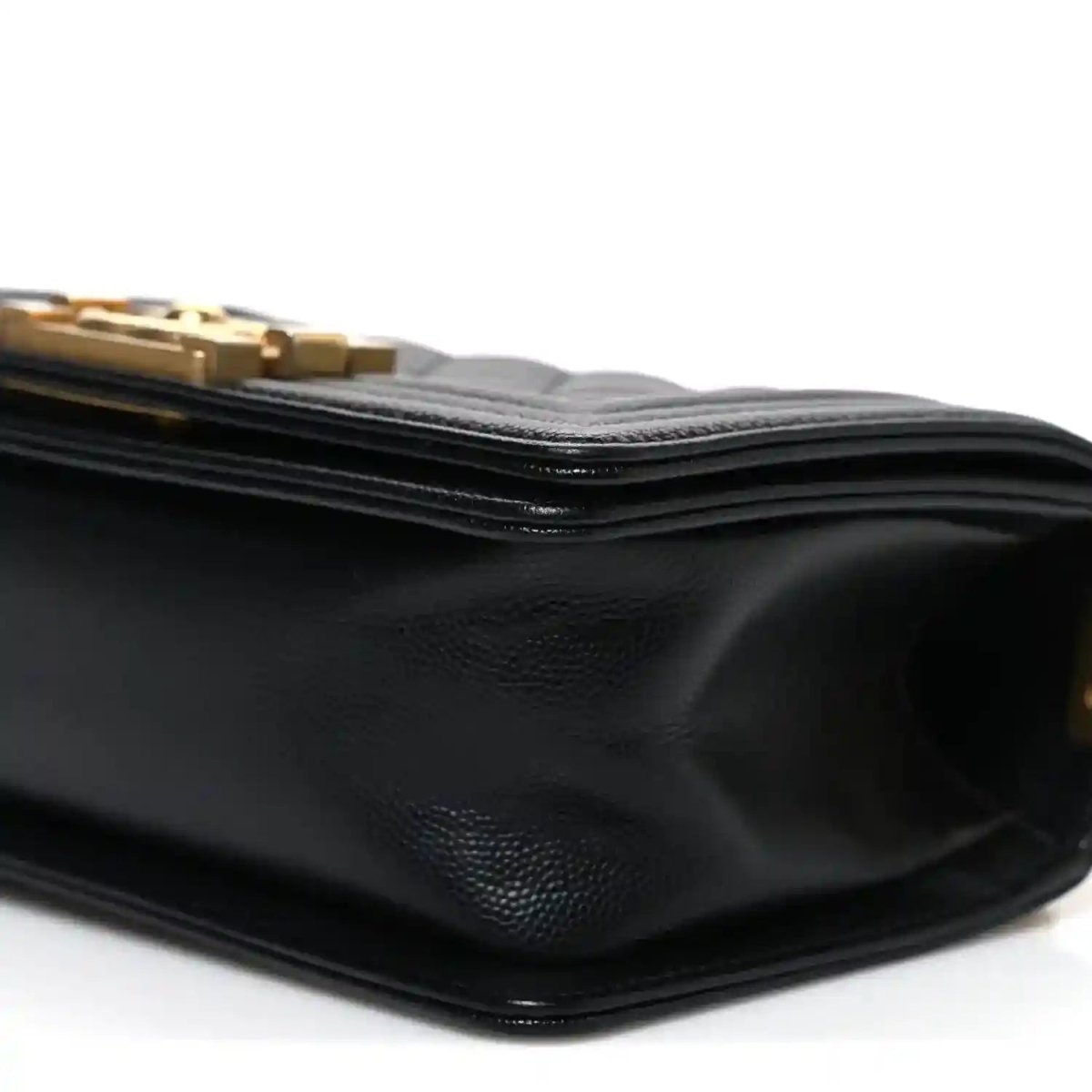 Chanel Small Boy Flap Bag in Black Quilted Caviar Leather - NEESTRA