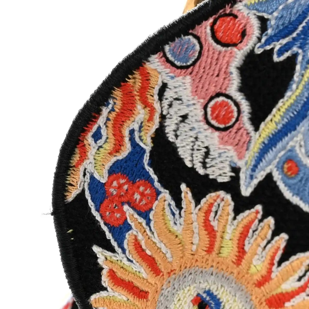 Christian Dior Black Canvas Embroidered Zodiac Fantastico Saddle Bag - NEESTRA