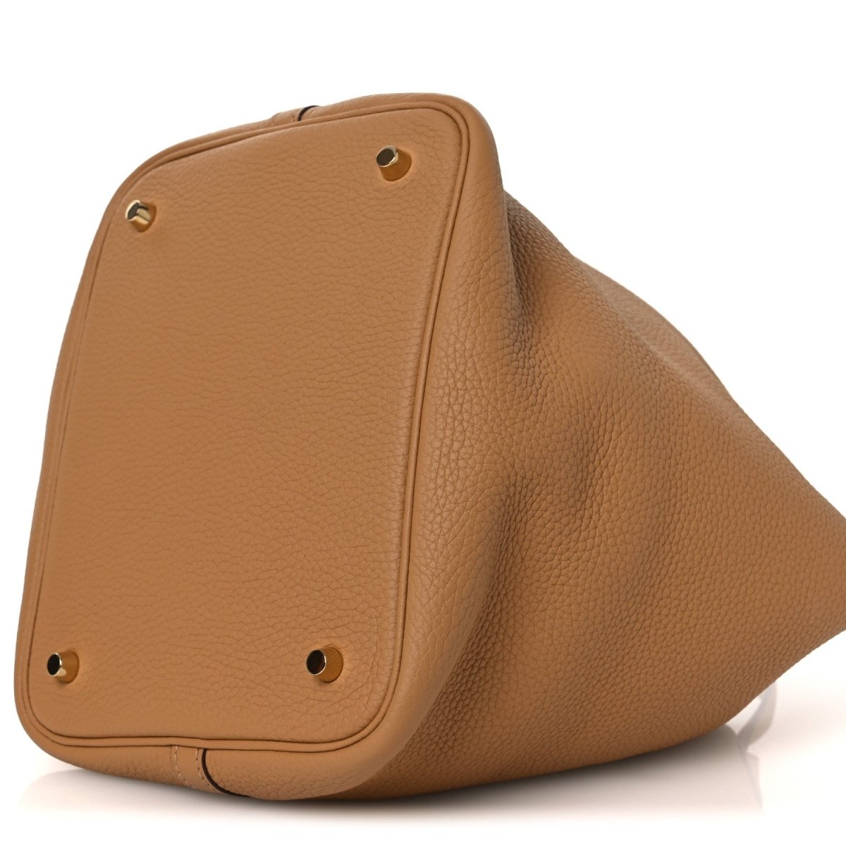 Picotin Lock 22 MM Tote Bag Taurillon Clemence Leather Biscuit - NEESTRA