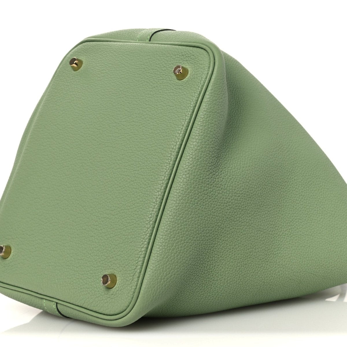 Taurillon Maurice Picotin Lock 22mm Vert Criquet Bucket Bag - NEESTRA