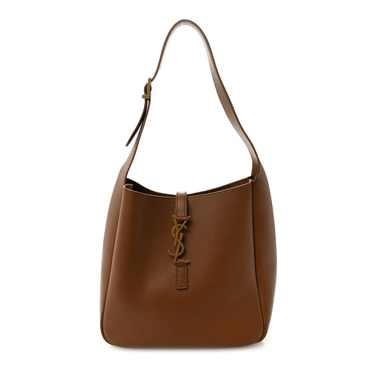 Saint Laurent Smooth Calfskin Small Le 5 A 7 Soft Hobo Fox