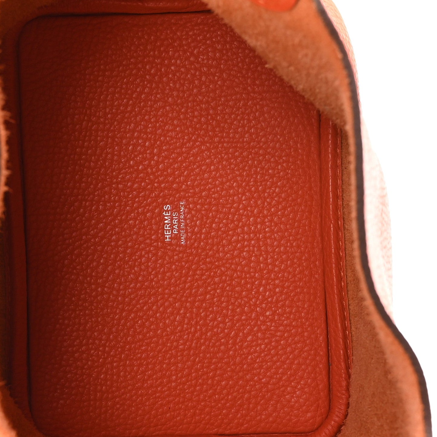 Taurillon Clemence Picotin Lock 18 PM Orange Poppy Handbag