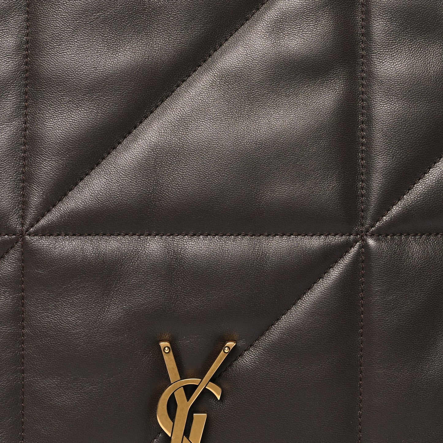 Saint Laurent Lambskin Matelasse Large Jamie 4.3 Shoulder Bag Dark Sweet Chocolate