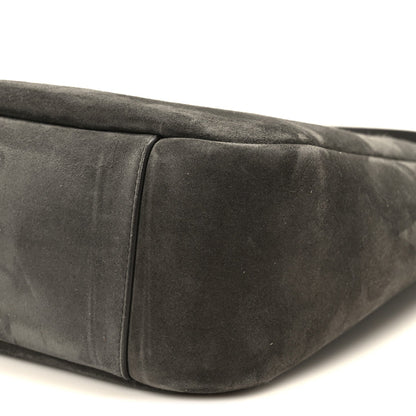 Saint Laurent Suede Small Le 5 A 7 Soft Hobo Urban Grey