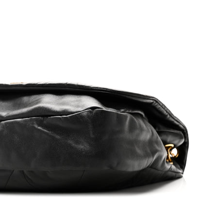 Saint Laurent Lambskin Matelasse Monogram Large Jamie 4.3 Shoulder Bag Black