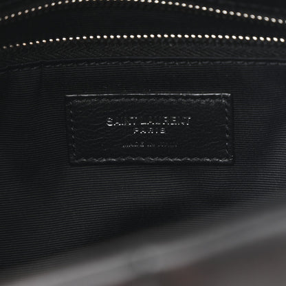 Saint Laurent Loulou Puffer Small Quilted Lambskin Leather Satchel Black