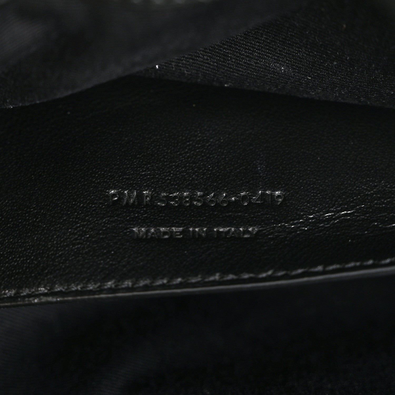Saint Laurent Crinkled Calfskin Matelasse Monogram Baby Niki Chain Satchel Black