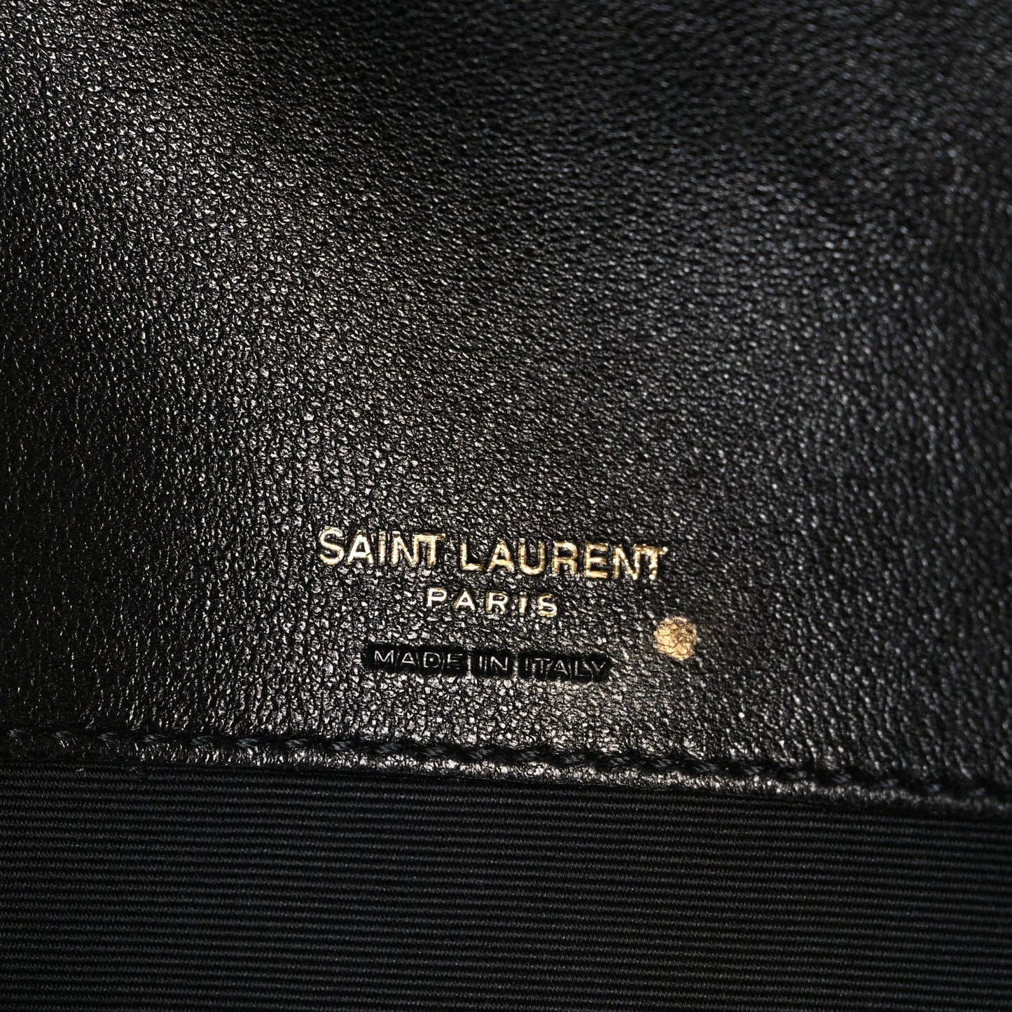 Saint Laurent Lambskin Chevron Quilted Medium Loulou Black