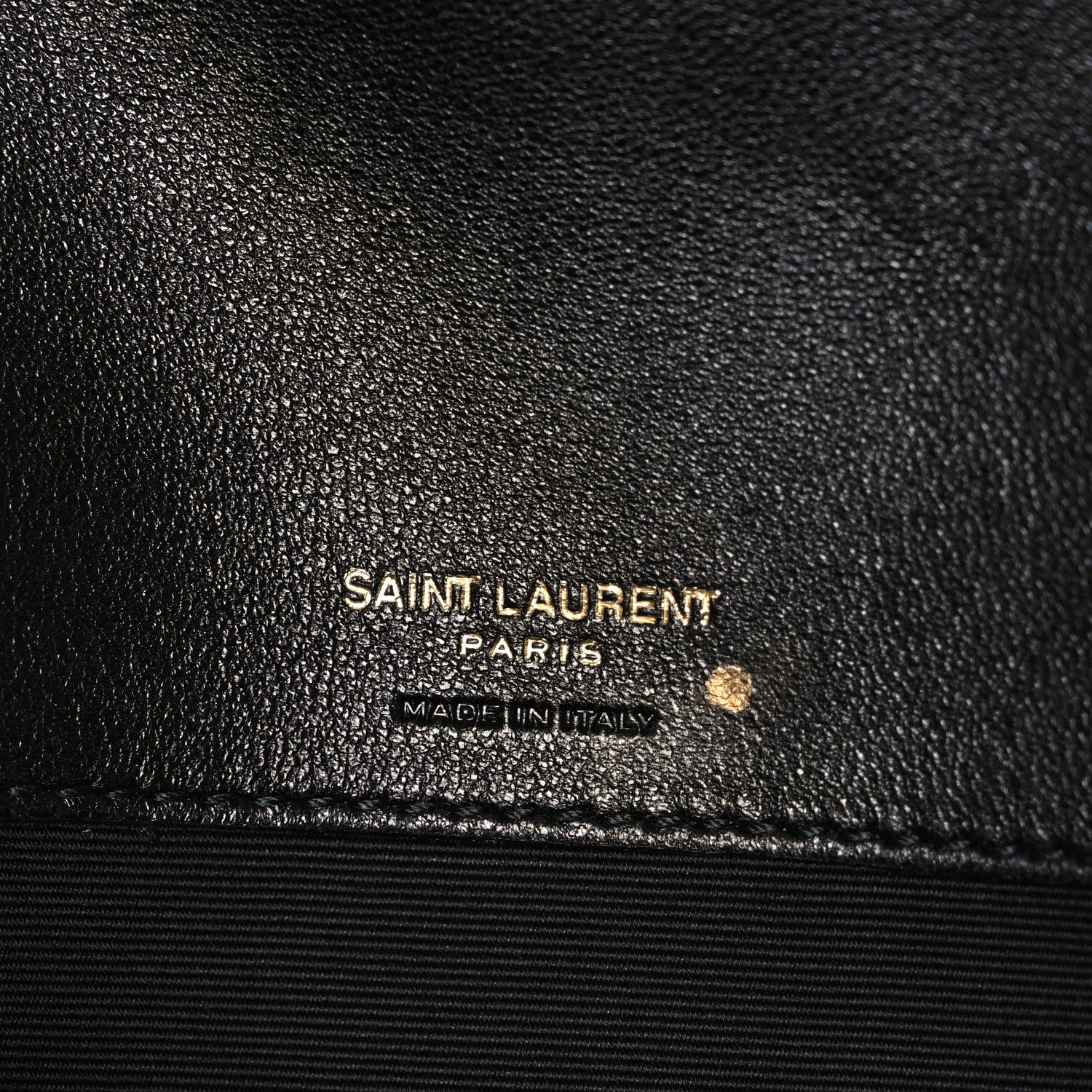 Saint Laurent Lambskin Chevron Quilted Medium Loulou Black