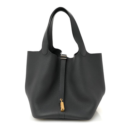 Taurillon Clemence Picotin Lock 22 MM Tote Ardoise
