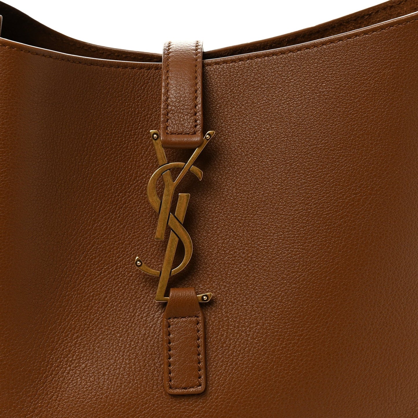 Saint Laurent Smooth Calfskin Small Le 5 A 7 Soft Hobo Fox