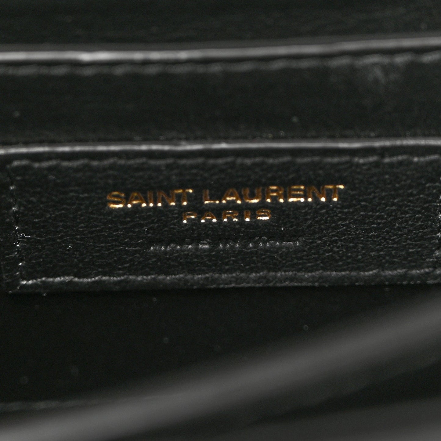 Saint Laurent Grain De Poudre Mini Classic Monogram Cassandra Top Handle Black