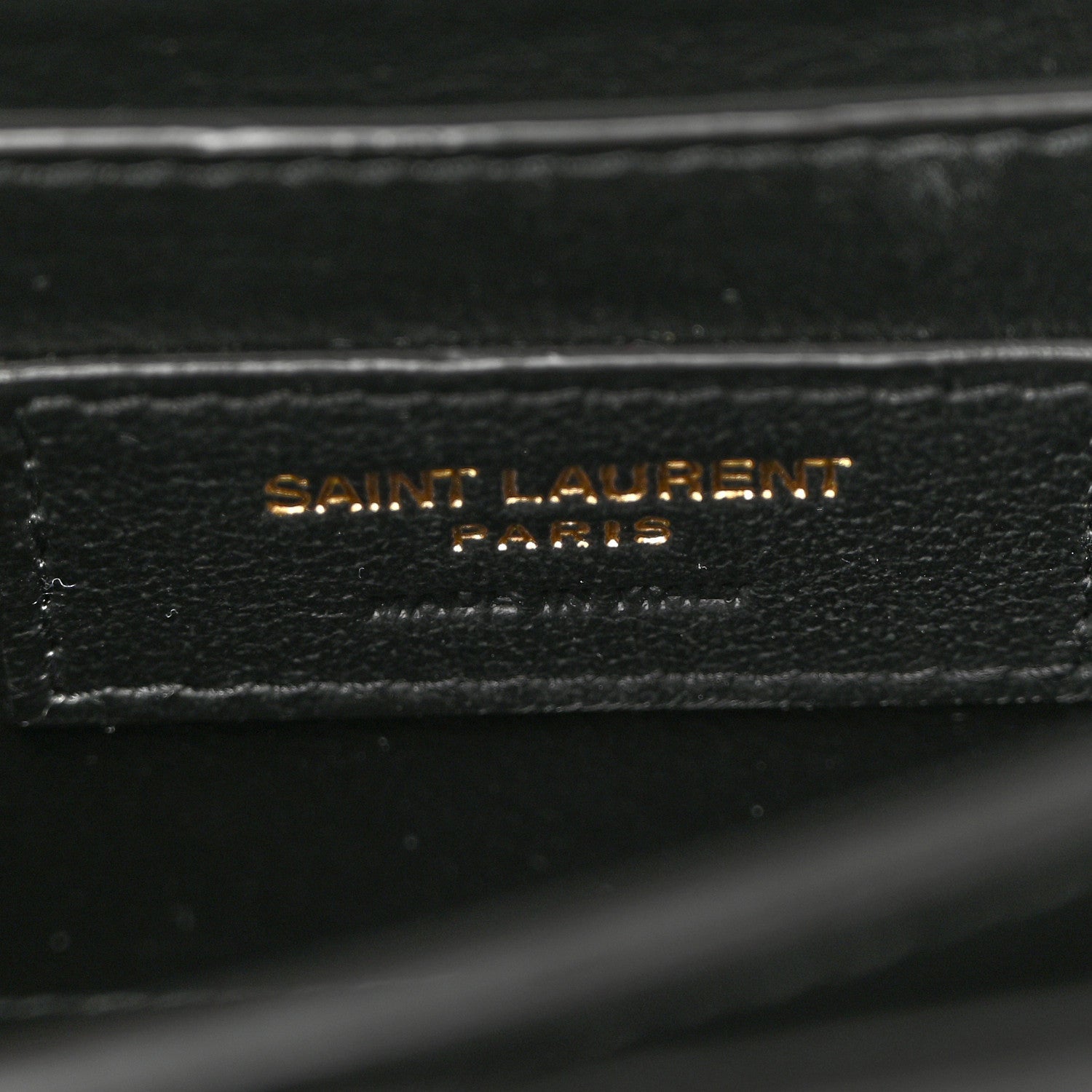 Saint Laurent Grain De Poudre Mini Classic Monogram Cassandra Top Handle Black