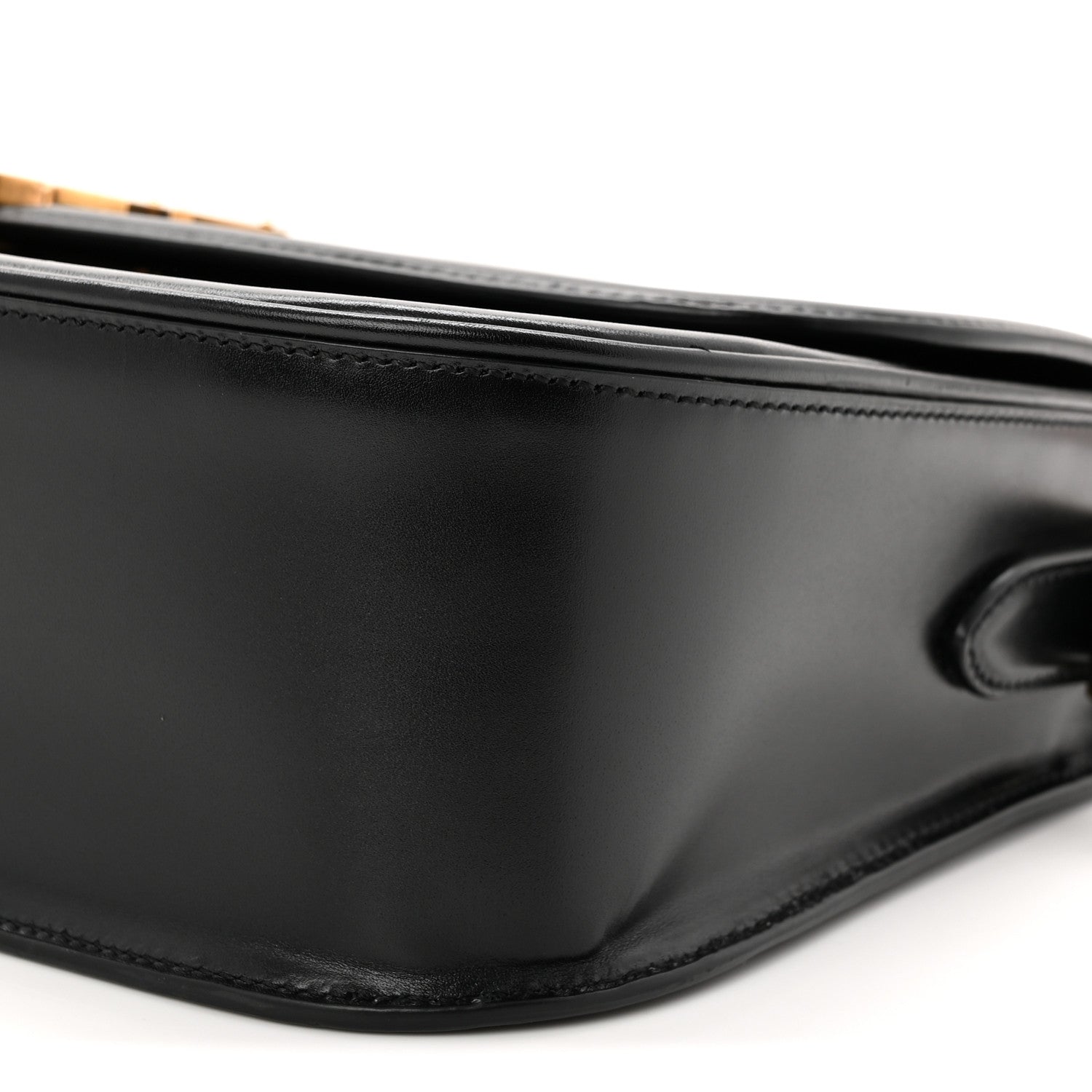 Saint Laurent Box Calfskin Monogram Large Solferino Shoulder Bag Black