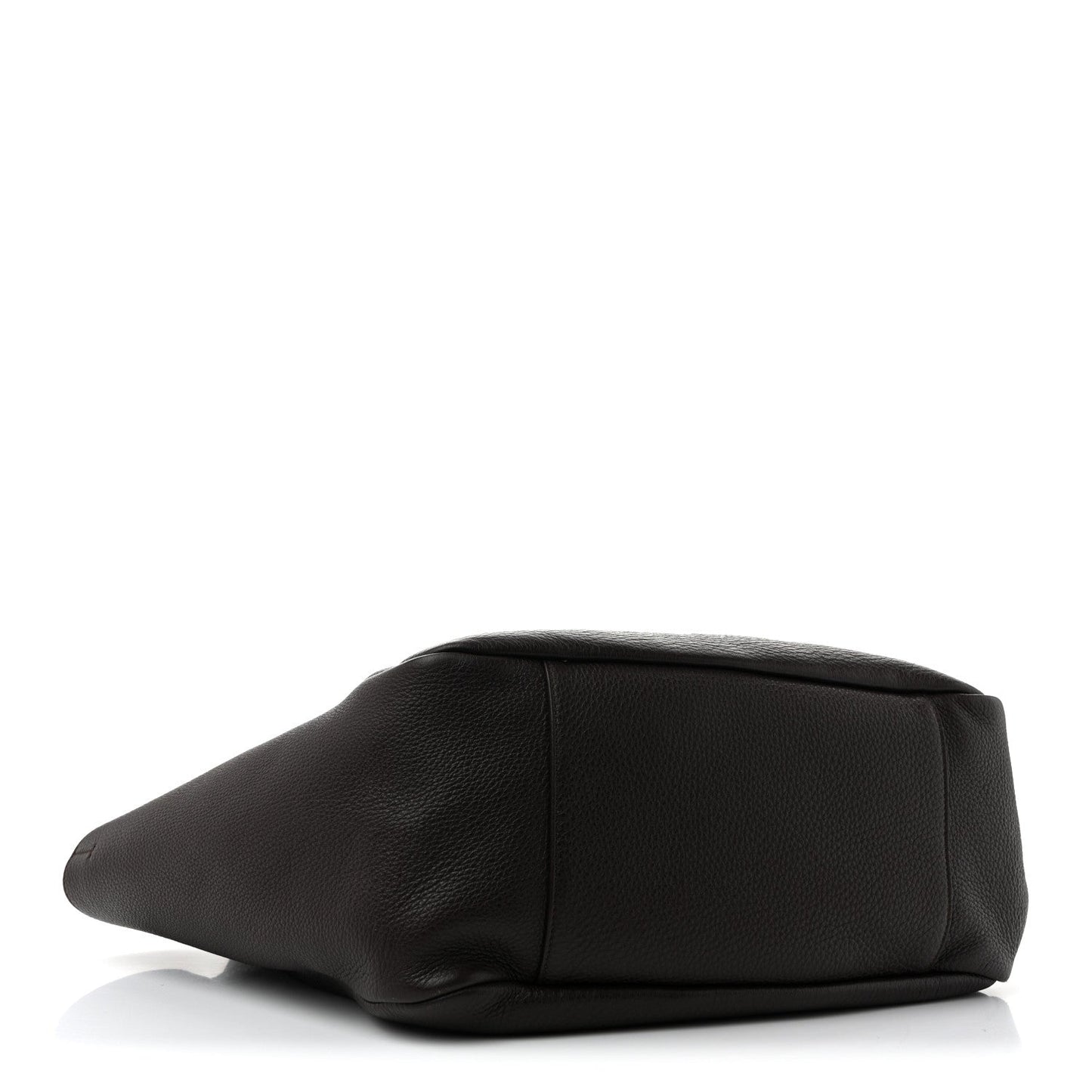 Saint Laurent Grained Deerskin Bea Tote Sweet Chocolate