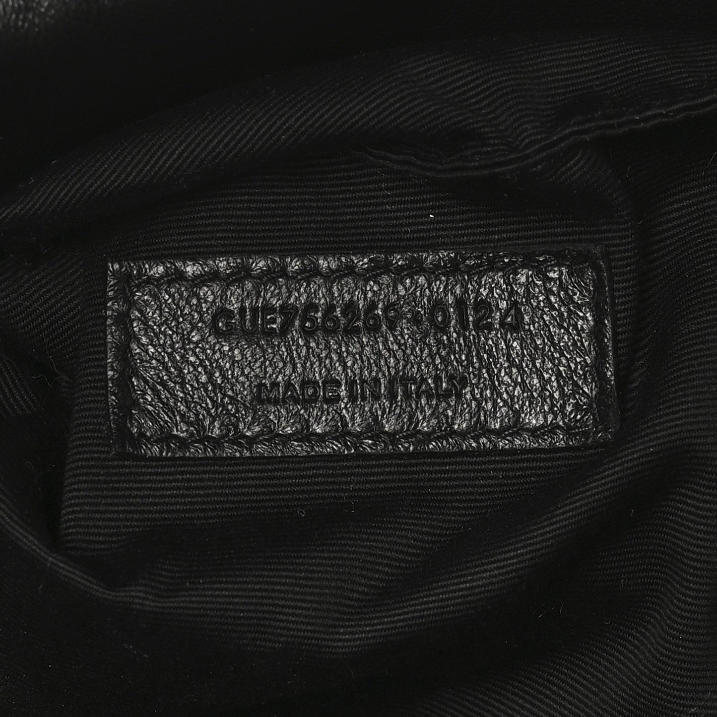 SAINT LAURENT Lambskin Wide Puffer Tote Black