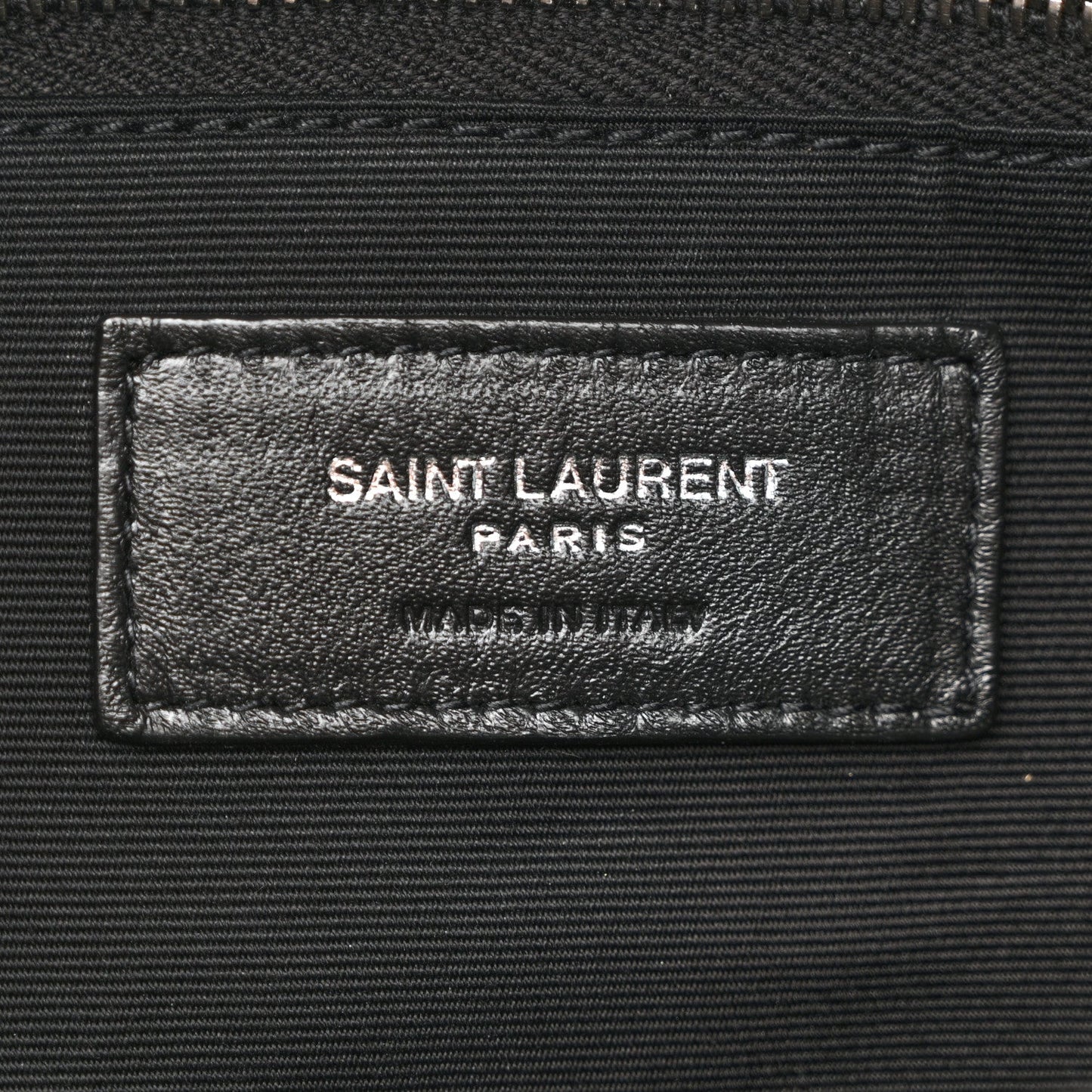 Saint Laurent Lambskin Quilted Small Loulou Puffer Monogram Chain Satchel Black