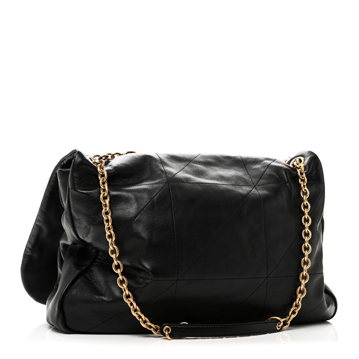 Saint Laurent Lambskin Matelasse Monogram Large Jamie 4.3 Shoulder Bag Black