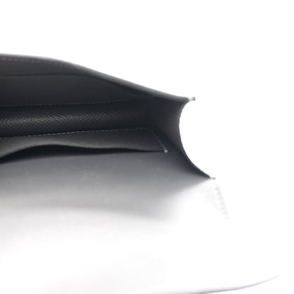 Constance slim wallet interior view with card compartment and stitched edge