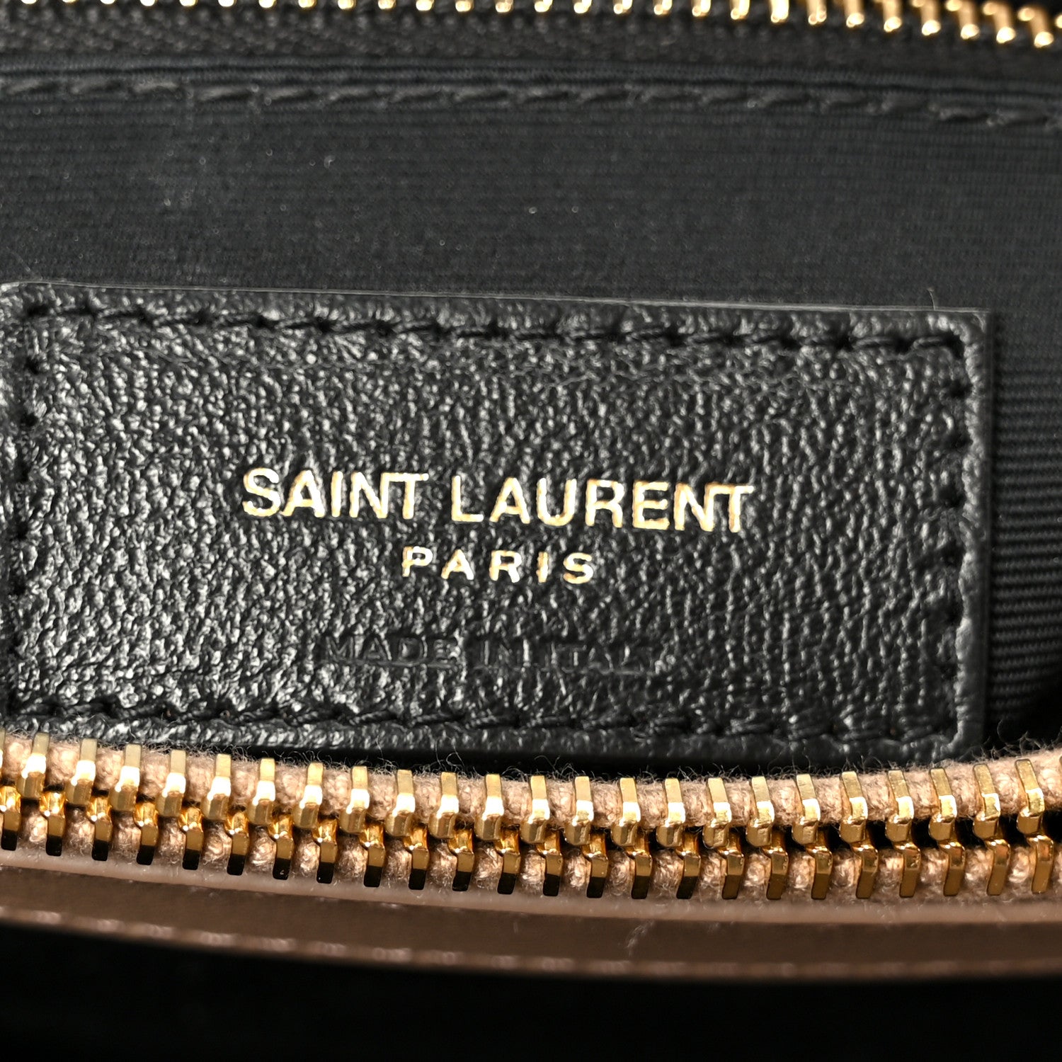 SAINT LAURENT Suede Y Quilted Monogram Medium Loulou Chain Satchel Taupe
