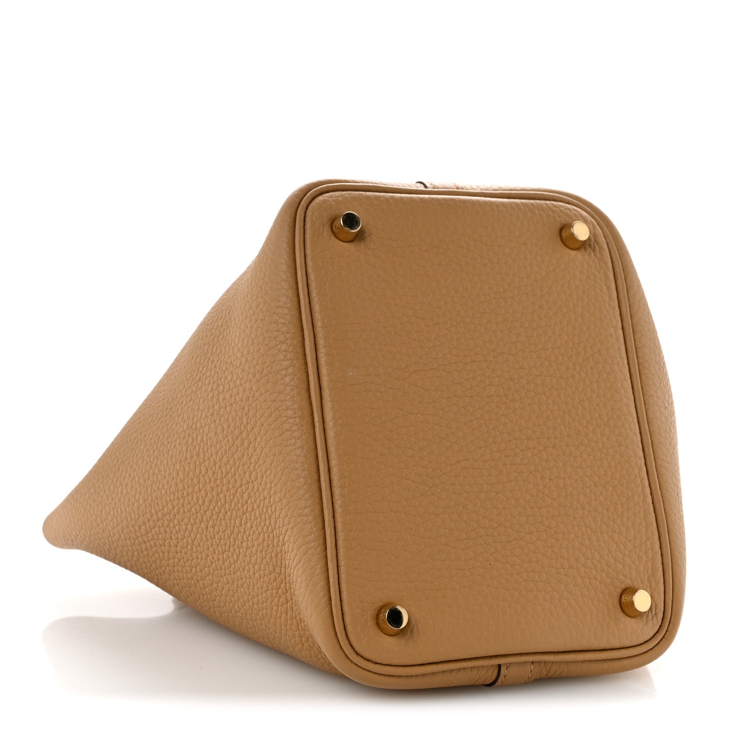 Picotin Lock 18 PM Bucket Bag Taurillon Clemence Leather Biscuit