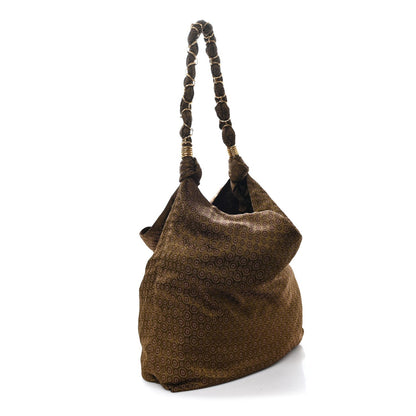 Saint Laurent Jacquard Medaillons Geometrique Medium Amalia Hobo Military Red