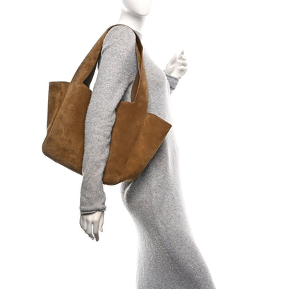 Saint Laurent Bea Suede Tote Golden Leaf