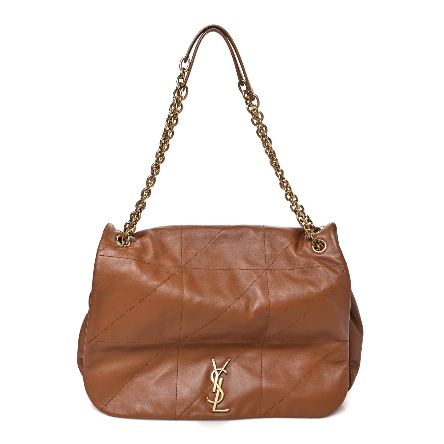 Saint Laurent Lambskin Matelasse Large Jamie 4.3 Bag Light Fox