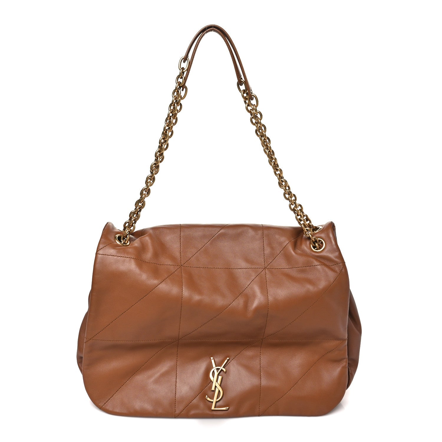 Saint Laurent Lambskin Matelasse Large Jamie 4.3 Bag Light Fox