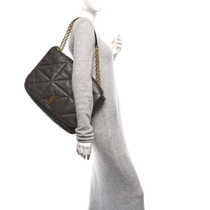 Saint Laurent Lambskin Matelasse Large Jamie 4.3 Shoulder Bag Dark Sweet Chocolate