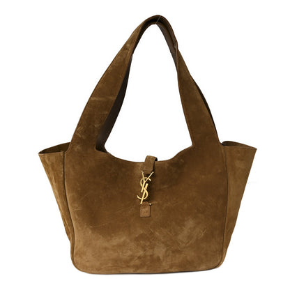 Saint Laurent Bea Suede Tote Golden Leaf