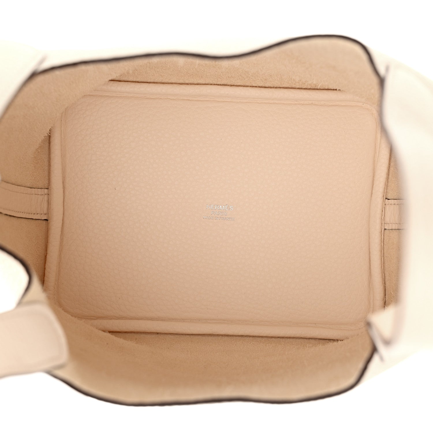 Clemence Picotin Lock 18 PM Nata Leather Handbag