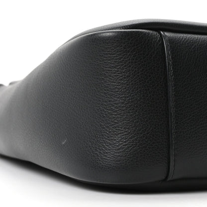 Saint Laurent Smooth Calfskin Small Le 5 A 7 Soft Hobo Black