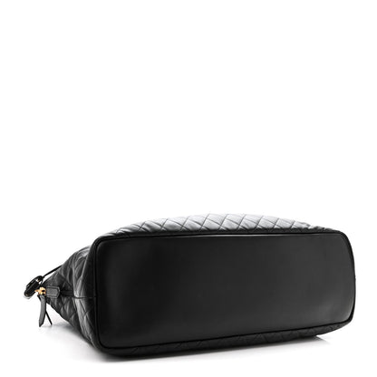 Saint Laurent ES Giant Calfskin Quilted Travel Bag Black