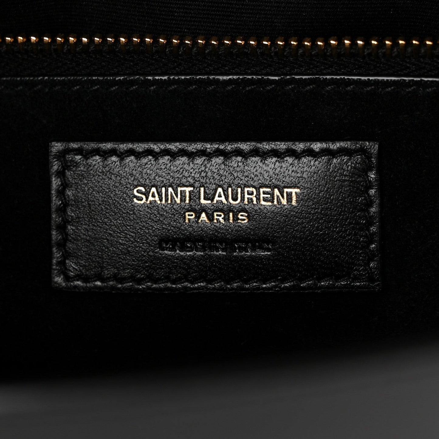 Saint Laurent Box Calfskin Monogram Large Solferino Shoulder Bag Black