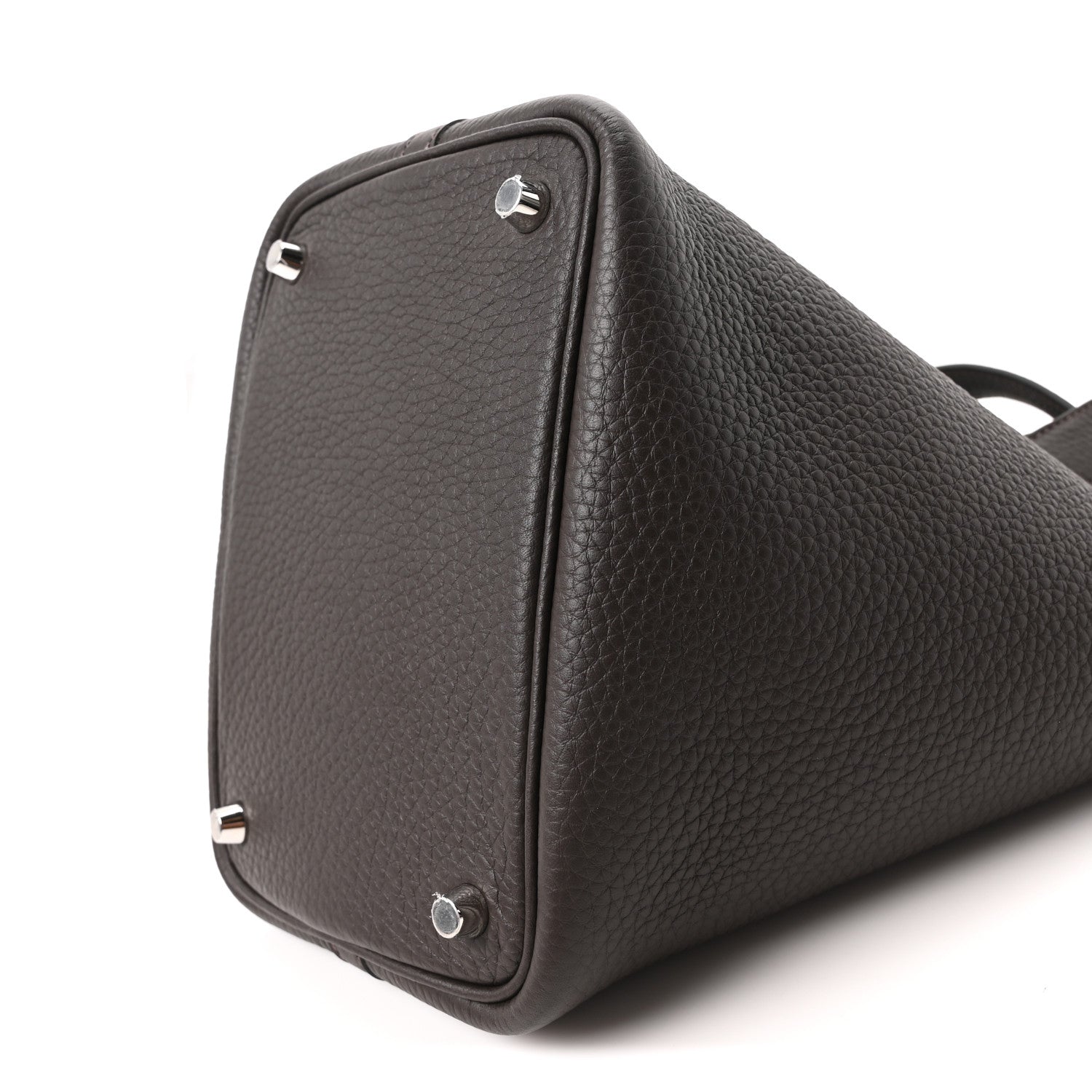 Picotin Lock 18 PM Tote Taurillon Clemence Leather Ebene