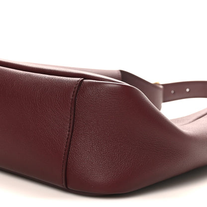 Saint Laurent Smooth Calfskin Small Le 5 A 7 Soft Hobo Rouge Legion