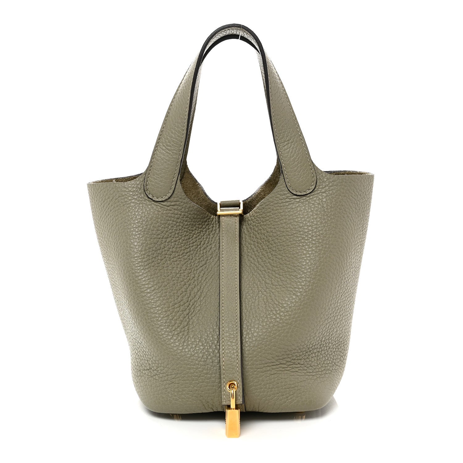 Taurillon Clemence Picotin Lock 18 PM Tote Sauge