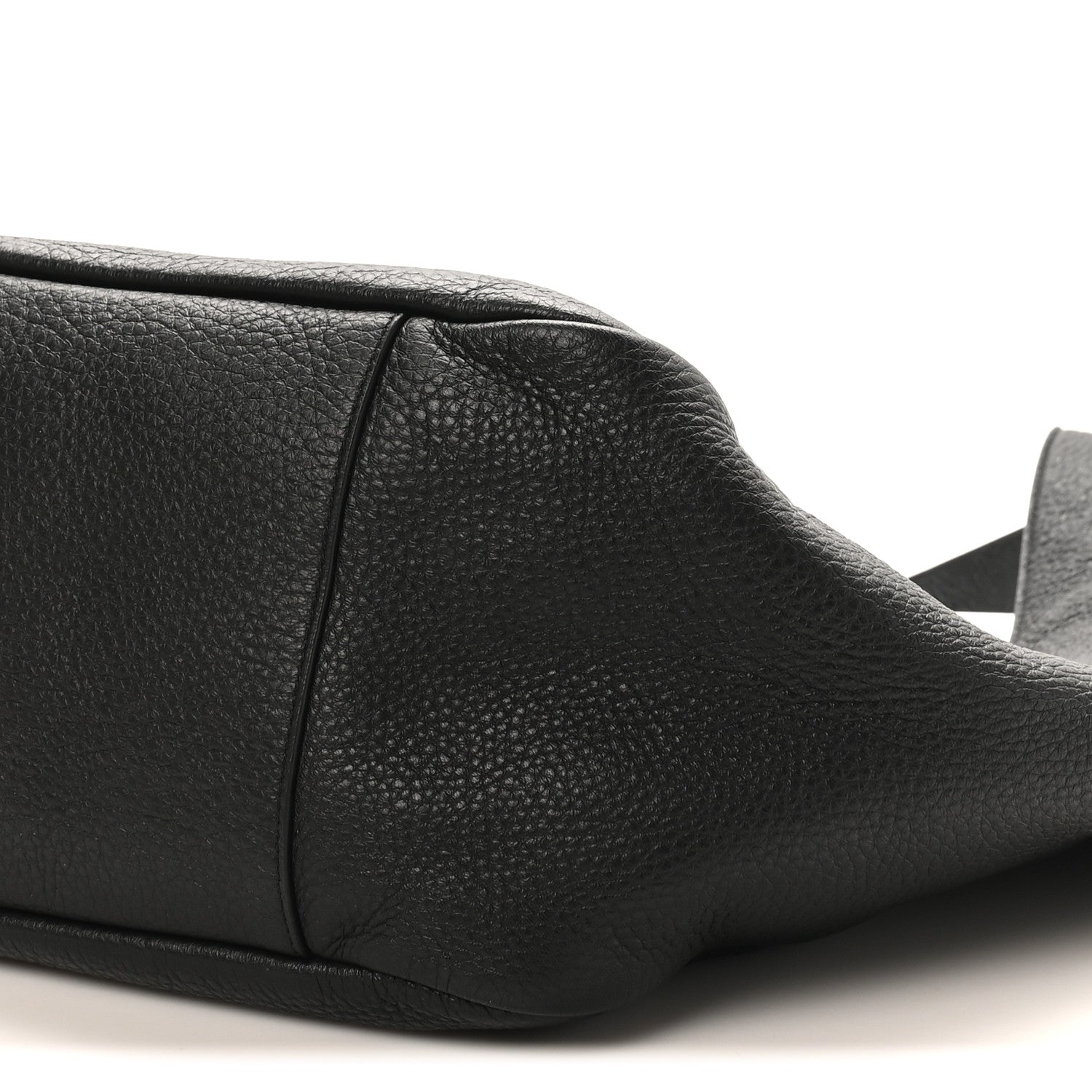 SAINT LAURENT Grained Deerskin Bea Tote Black