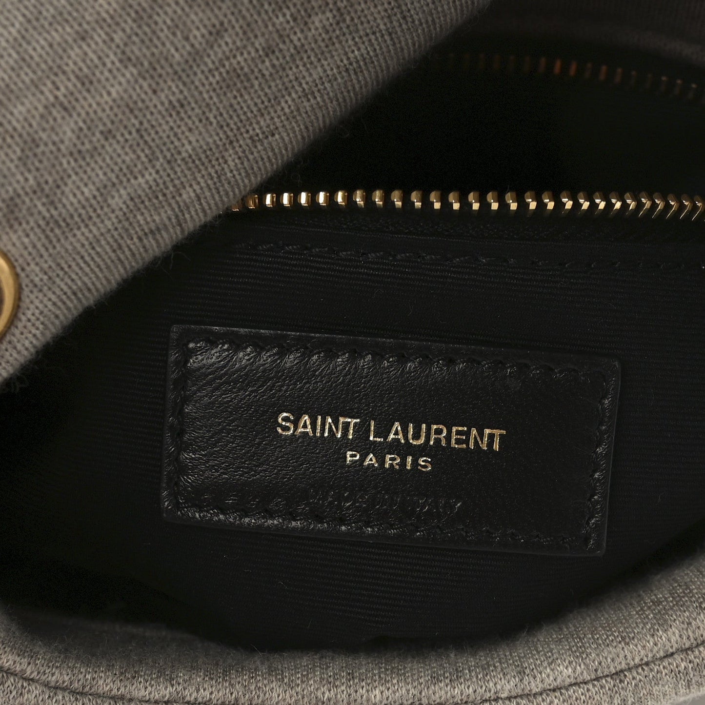 Saint Laurent Jersey Quilted Toy Loulou Puffer Monogram Chain Satchel Chalk Beige