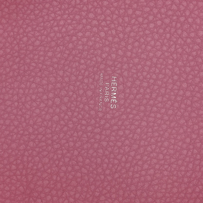 Taurillon Clemence Picotin Lock 18 PM Handbag in Rose Sakura