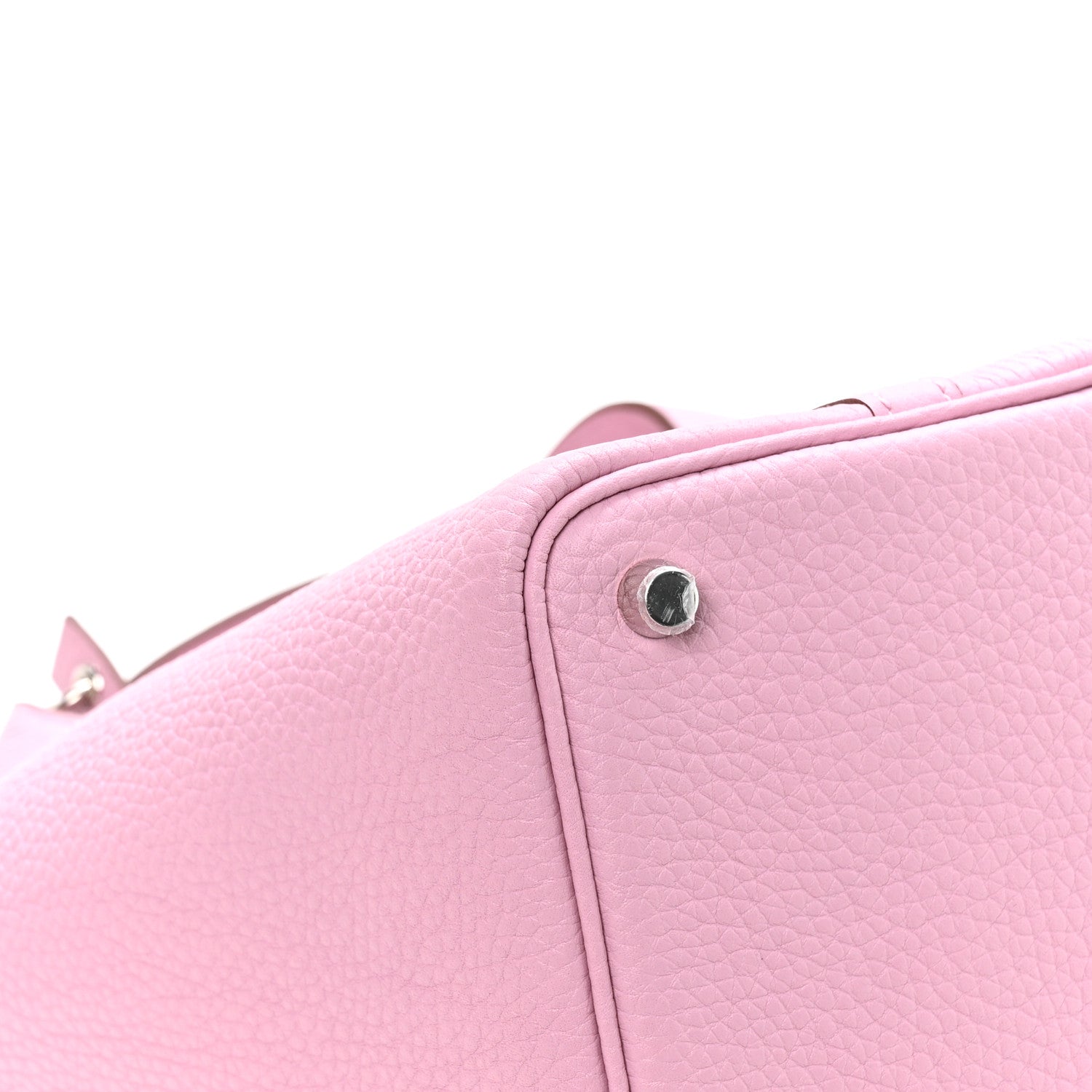 Taurillon Clemence Picotin Lock 18 PM Handbag in Rose Sakura
