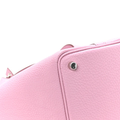 Taurillon Clemence Picotin Lock 18 PM Handbag in Rose Sakura