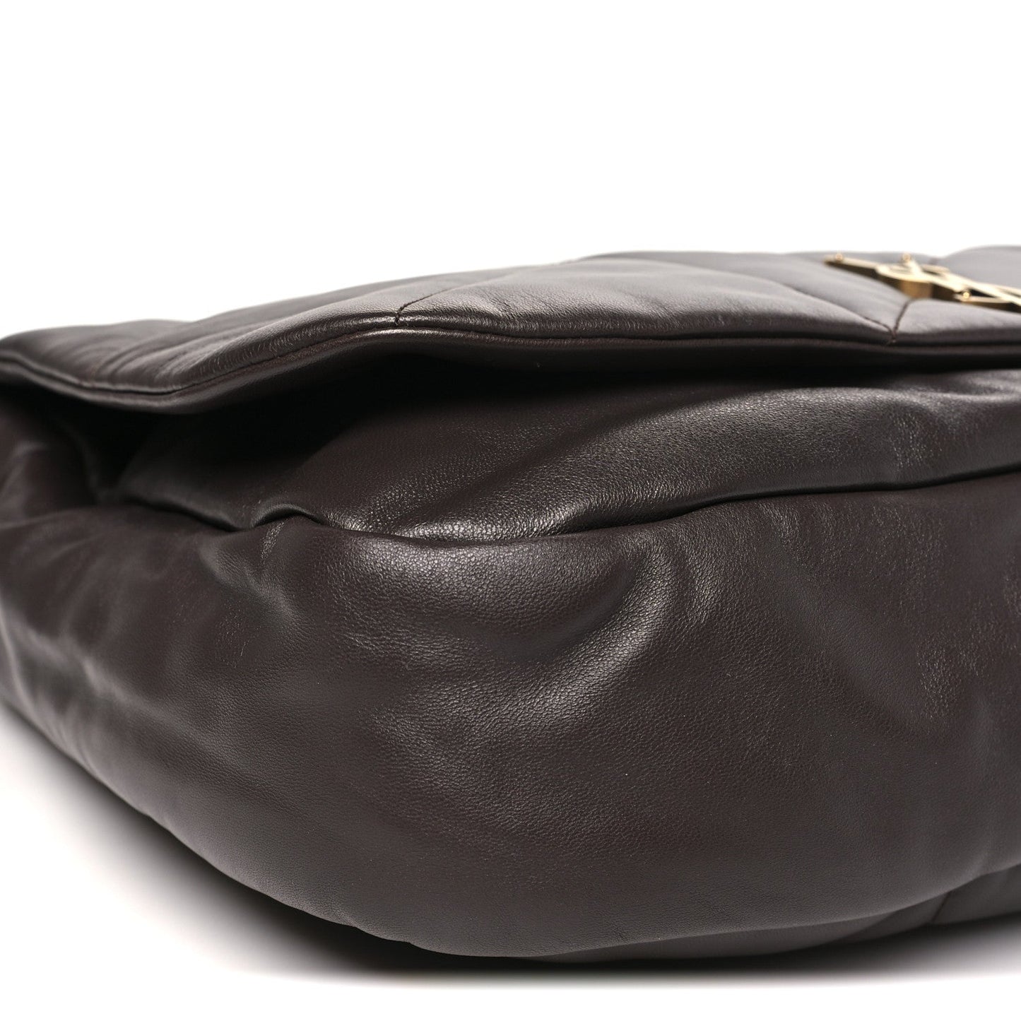 Saint Laurent Lambskin Matelasse Large Jamie 4.3 Shoulder Bag Dark Sweet Chocolate