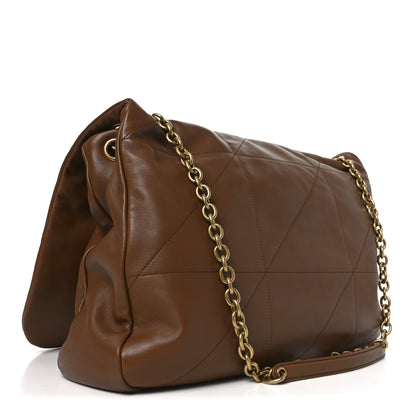 Saint Laurent Matelasse Monogram Large Jamie Lambskin Shoulder Bag Light Fox