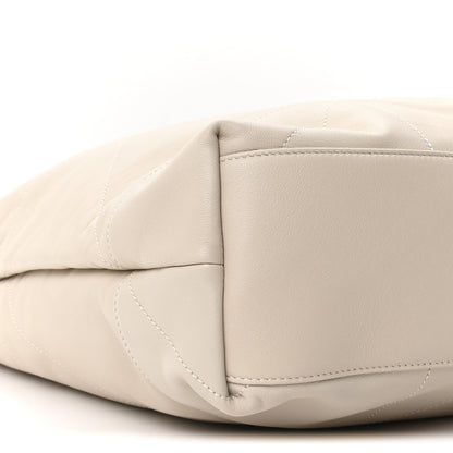 SAINT LAURENT Lambskin Matelasse Large Jamie Pochon Crema Soft