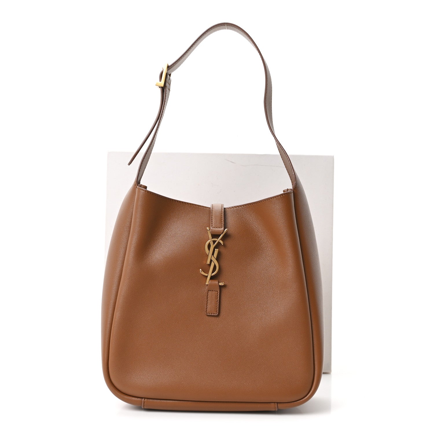 Saint Laurent Smooth Calfskin Small Le 5 À 7 Soft Hobo Bag Fox