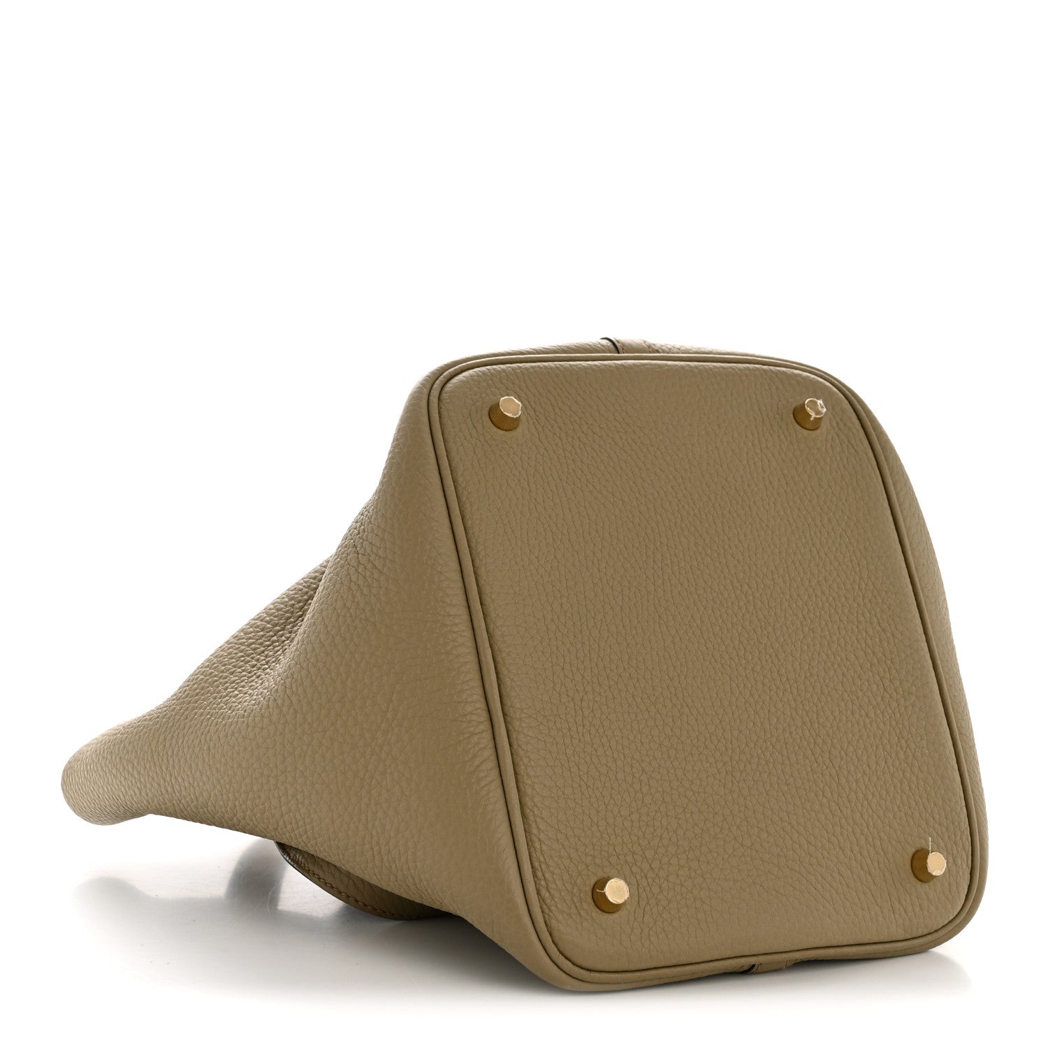 Taurillon Clemence Picotin Lock 22 MM Tote Beige Marfa